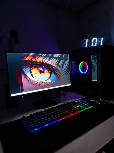 SETUP GAMER COMPLETO + MONITOR AOC 22" 120Hz NOVO