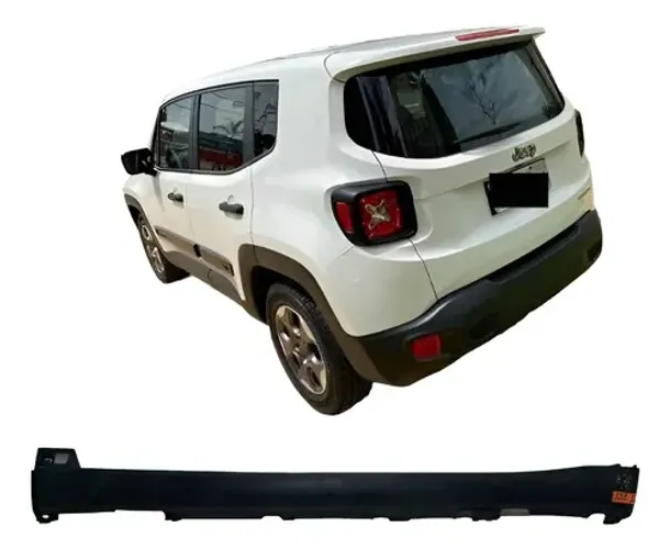 Spoiler Lateral Lado Esquerdo Jeep Renegade 2015 A 2019 Preto