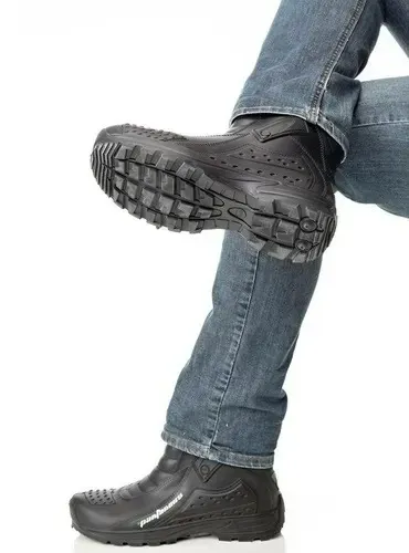 Bota de Chuva Motoqueiro PVC Impermeável Cano Curto