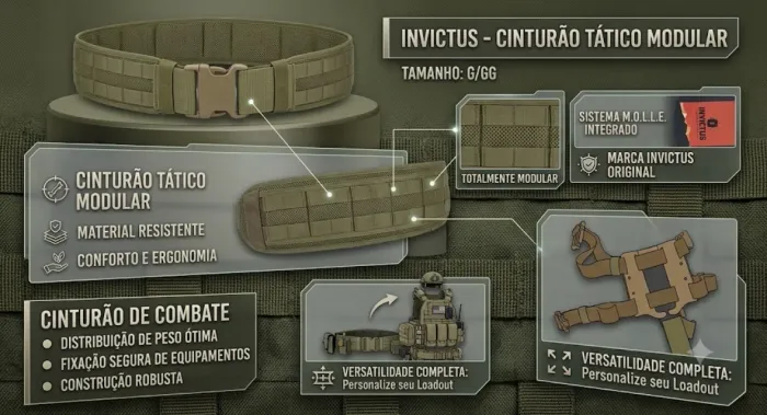 Cinturão tático INVICTUS