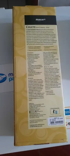 Colete Putti alto para coluna - elástico reto/Mercur