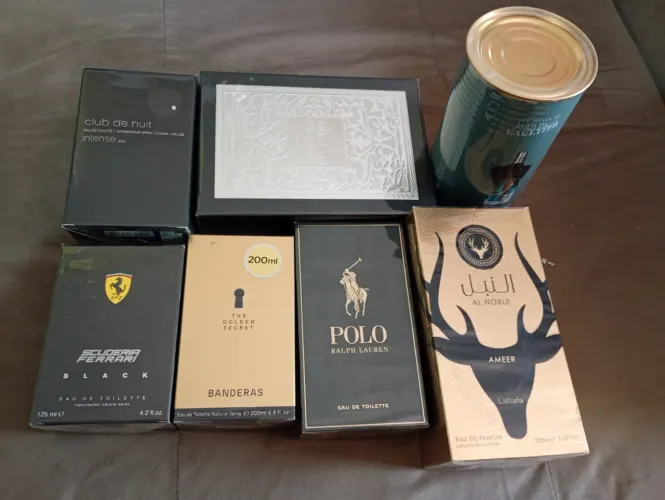 Perfumes masculino e feminino