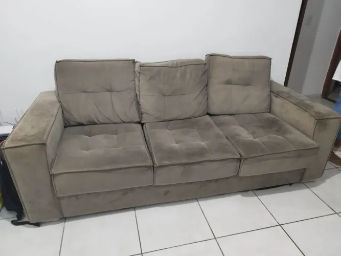Sofá retrátil 3 lugares 