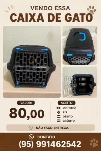 Caixa de transporte para gatos 