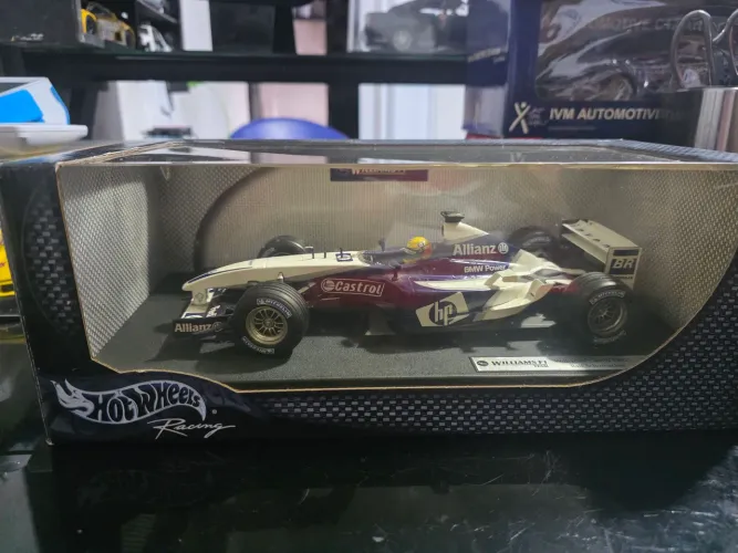 Miniatura 1:18 Williams Fórmula 1 BMW FW25 Ralf Schumacher hotwheels racing