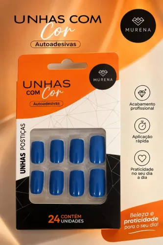 Unhas postiças autoadesivas