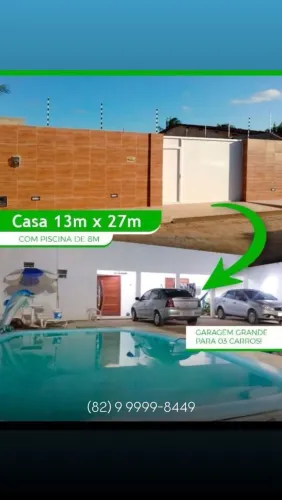 Casa ampla tudo planejado com piscina ideal para investimentos por temporada por semana 