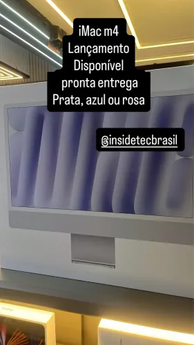 iMac m4 novo lacrado, prata azul ou rosa