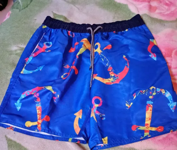 Shorts de Praia Masculino Tropical