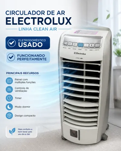 Climatizador / Circulador de Ar Electrolux Clean Air - Usado funcionando