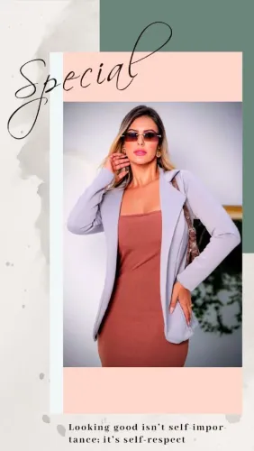 Blazer Feminino Social Elegante Sem Bolso Neoprene Tamanho M