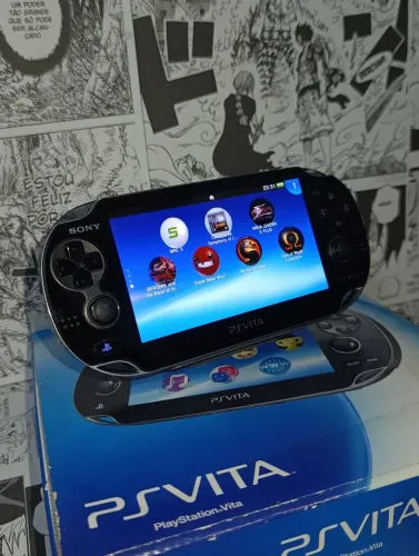 PS VITA PLAYSTATION PORTÁTIL COMPLETO NA CAIXA DE COLEÇÃO IMPECÁVEL DESBLOQUEADO VIDEOGAME