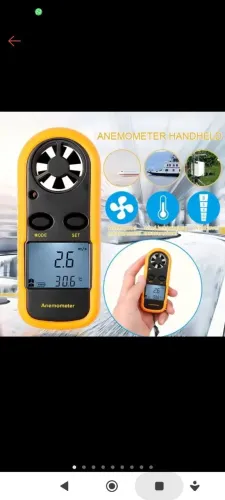 Medidor de temperatura e vento pra droneiro
