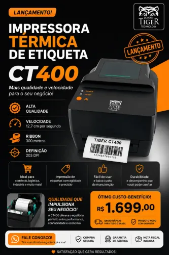 Impressora termica de etiquetas