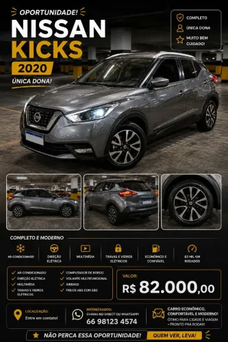 Nissan Kicks S 1.6 16V Flex 5P Aut. 2020
