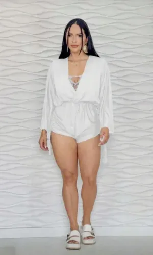 MODA PRAIA: Macaquinho tule