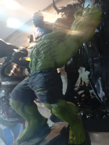 Hulk 3D resina pintado a mão