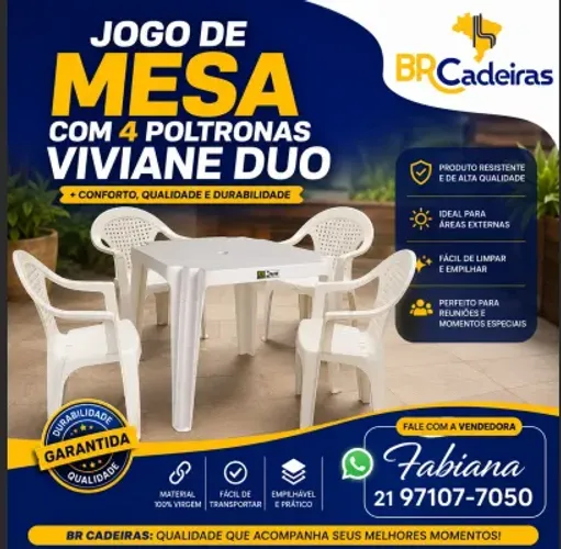 Mesa com poltronas Duo 