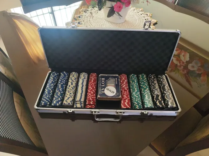 Maleta de poker 500 peças 