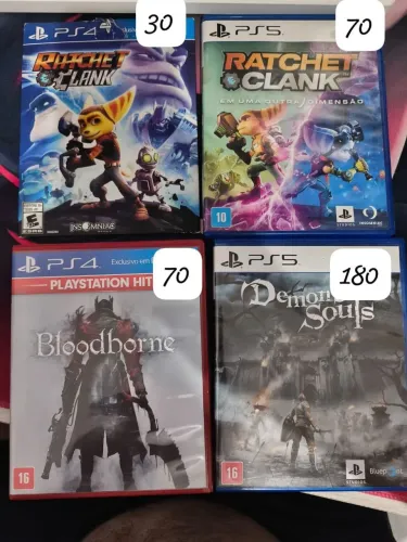 Jogos PS4 PS5 mídia física
