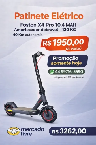 Patinete Elétrico Foston X4 Pro