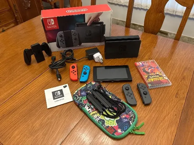 Nintendo Switch Completo + Joy-Con Extra + Pokémon Scarlet + Case protetora + Sd 16GB