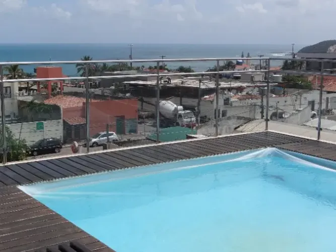 Apartamento Mobiliado de 1 Quarto com varanda para Aluguel Anual em Ponta Negra