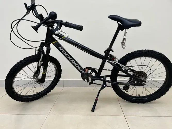 Bicicleta Infantil MTB Explore Aro 20 500 Rockrider Grafite