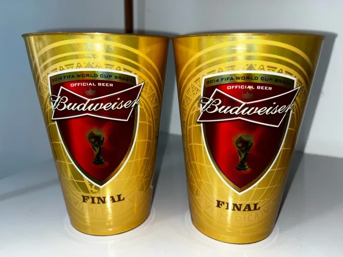 2 Copos Budweiser Dourados Copa 2014 - Edição Final