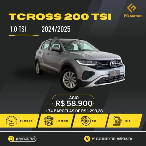 Volkswagen T-Cross 1.0 TSI Flex 12V 5P Aut. 2025