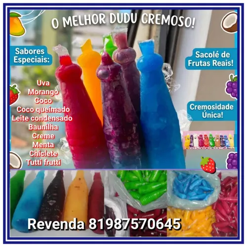 DUDU PARA REVENDA ( Aparti de 100 unidades fazemos a 0,80 centavos a unidade)