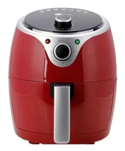 Fritadeira elétrica Air Fryer sem óleo 3.5l Fun Kit 127v Vermelha