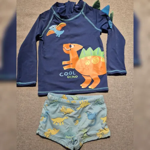 Conjunto Infantil com proteção UV + camiseta com proteção UV, tam. 1.