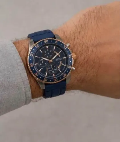 Relógio Guess Azul e Dourado