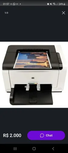 Impressora colorida laser HP 1025