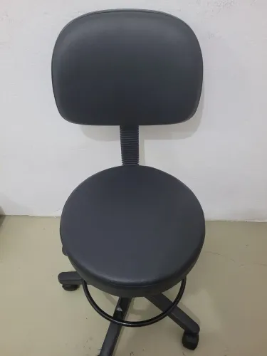 Cadeira Secretária Alta Mocho Estética E Tatuador Design de Sobrancelhas