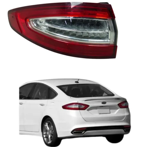 Lanterna Traseira Esquerda Ford Fusion 2013 2016 Esquerdo/motorista Vermelho