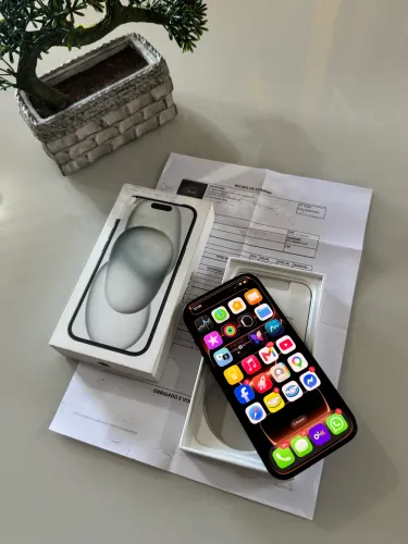 iPhone 15 128GB 87% bateria caixa e nota fiscal