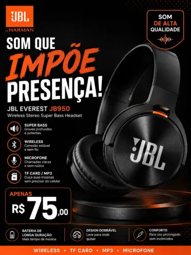 Fone Bluetooth JBL 
