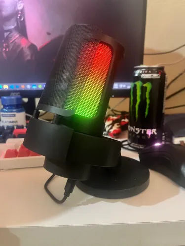 Microfone Gamer FIFINE A8 USB - RGB + braço articulado
