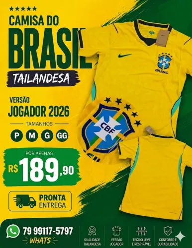 Camisa Brasil 2026 - Jogador 1.1