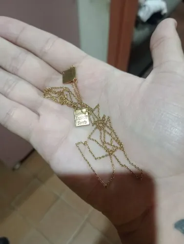 Cordão banhado a ouro