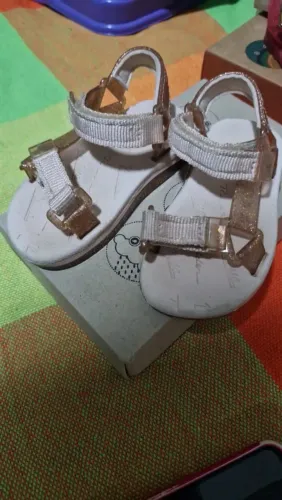 Papete Melissa, colab Ridder, tam 22, velcros perfeitos, cor rosa claro
