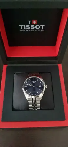 Relógio Tissot Ballade Quartz Azul 40mm Suíço, Safira, 6 Meses de Uso, Caixa e Garantia
