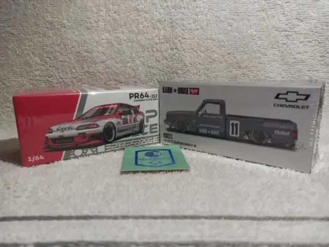 Pandem Civic EG6 V1.5 + Chevrolet Silverado Kaido Grey -