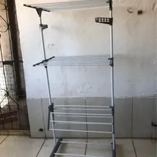 Varal De Chão Aço 3 Andares Dobrável Retrátil