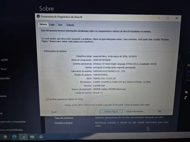 Notebook Samsung Expert X21