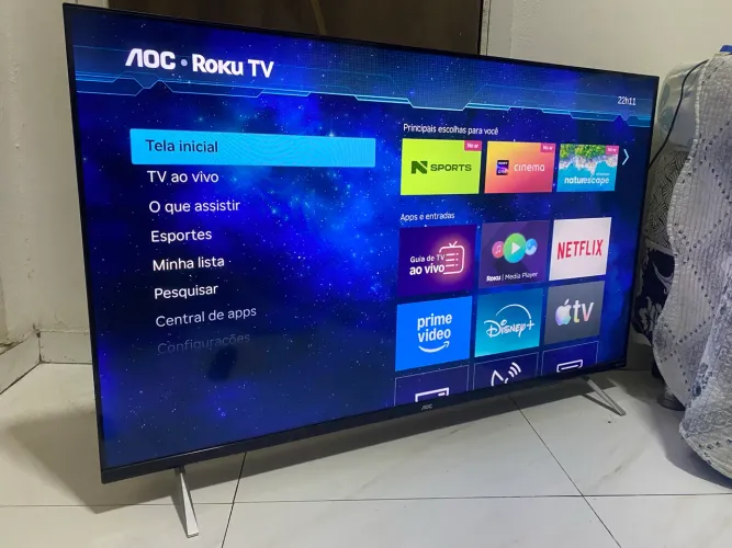 ?Smart TV AOC Roku 50" 4K - Estado de Nova / Perfeito Funcionamento