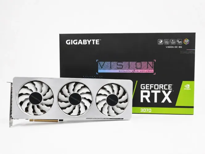 GIGABYTE RTX 3070 8GB VISION OC 256bit GDDR6 RGB ZERADA + GARANTIA