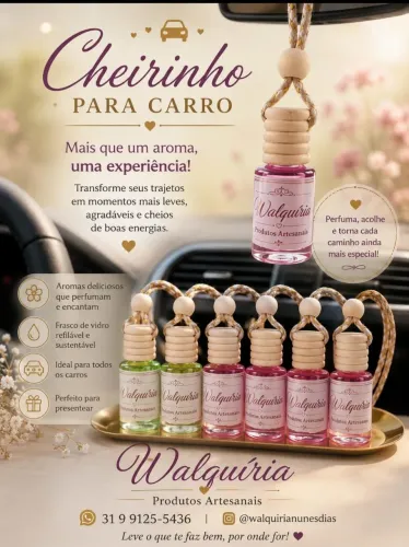 Aromatizador/ Cheirinho para carro 10 ml